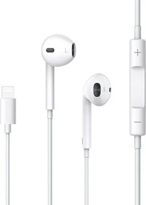 Produktbild von Usams Stereo Kopfhörer Ep-24 Lightning Iphone 7/8/X/Xs/Xs Max/Xr Weiß/Weiß Hsep2401