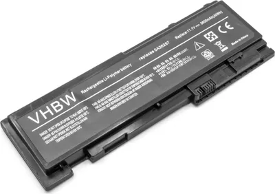 Produktbild von vhbw Akku kompatibel mit Lenovo ThinkPad T420s, T420si, T430s, T430s (22352), T430s (2353), T420s 4171-A13 Notebook (3600 mAh, 11,1 V, Li-Polymer)