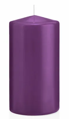Produktbild von Wiedemann 618323.075 Stumpenkerze - 150 x 80 mm, mit ASF, brombeer