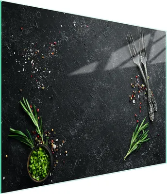 Produktbild von Robustes, hygienisches Glas-Schneidebrett 52x30 cm, kratzfest & dekorativ