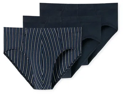 Produktbild von Schiesser Herren 3 Pack Slips mit weichem Bund Baumwolle Multipack - 95/5