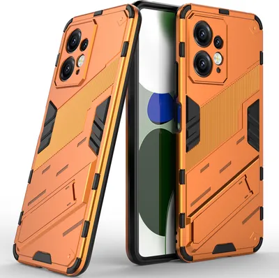 Produktbild von Armor Hülle für Xiaomi Redmi Note 12 4G, Hybrid PC TPU Bumper Stoßfestes Schutzhülle mit Standfunktion Weiß