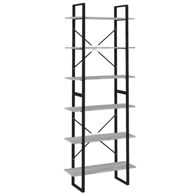 Immagine prodotto di Colonna grigia Sonoma 80x30x210 cm in materiale ligneo