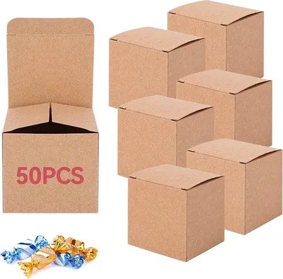 Produktbild von Famanu Geschenkkarton 50 Stück - Kraftpapier