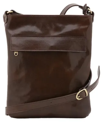 Imagen del producto de Bolso de hombro de cuero genuino, color , fabricado en Italia