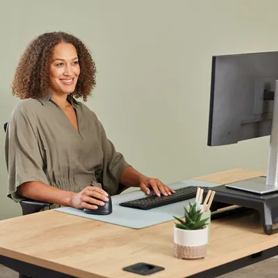 Obrázek produktu pro Fellowes 100143583, Pro leváky, Vertikální design, Optický, Bluetooth + USB Type-C, 2400 DPI, Černá