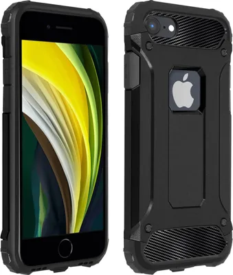 Image de Avizar, coque de protection antichoc pour Apple iPhone 7 / 8 / SE 2020, noire