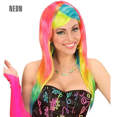 Produktbild von Perücke Multicolor 80s 8003558044078