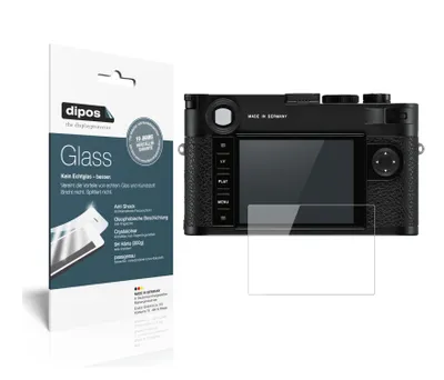 Produktbild von 2x Schutzfolie für Leica M10-P - Anti-Shock 9H Folie dipos Glass Kunststoffglas