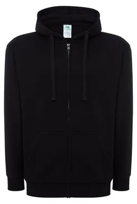 Immagine prodotto di JHK - Felpa con cappuccio e zip integrale per uomo/donna Unisex LT4227 (M) (Nero)