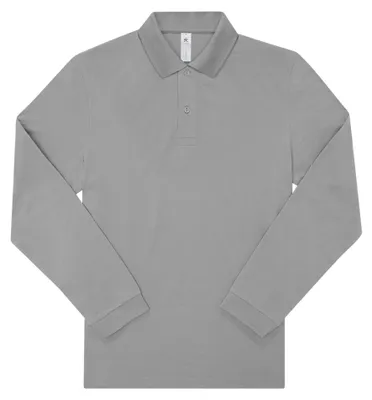 Produktbild von B&C - "My 180" Poloshirt für Herren Langärmlig FK2228 (5XL) (Grau)