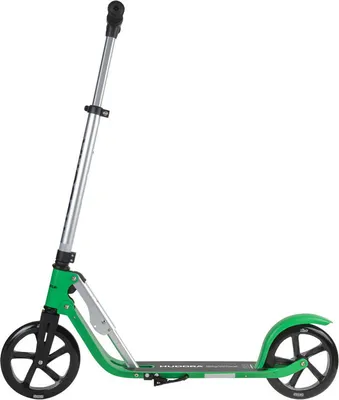 Zdjęcie produktu dla Hudora City Scooter Big Wheel Pure 205 srebrny/zielony, 8", aluminium, 205 mm