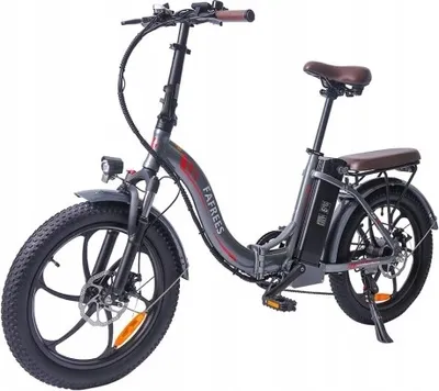 Productafbeelding van Fafrees F20 Pro, elektrische vouwfiets, 20 inch, inklapbaar, 20x3.0 inch brede banden, inklapbare mountainbike, grijs