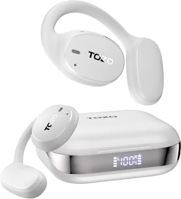 Produktbild von 5.3 Bluetooth Kopfhörer Sport mit Ohrbügel,Kopfhörer Kabellos Bluetooth mit LED-Anzeige,80 Std Spielzeit,32 EQ-Modi,Anruf Noise Cancelling Kopfhörer