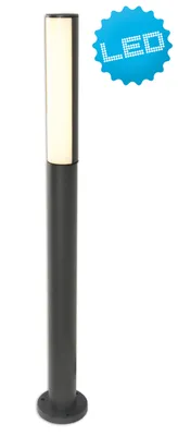 Image de Lampadaires LED d'extérieur Näve - aluminium, plastique - gris foncé, blanc ; 2045497