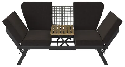 Produktbild von home24 Loungesofa - Stahl / Webstoff