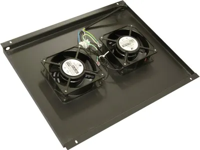 Productafbeelding van XtendLan Ventilatiesysteem voor wandmontagekasten ECO, diepte 600mm, 2 ventilatoren, zwart