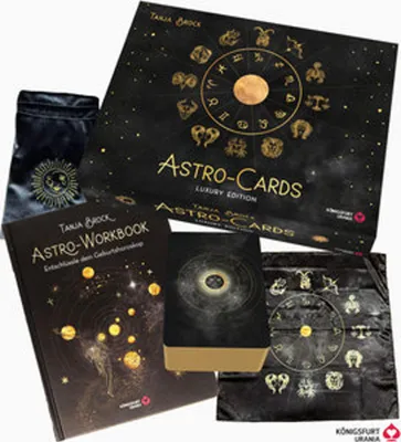 Produktbild von Astro-Cards - Luxury Edition - Box u. Karten mit Goldprägung/Goldschnitt, limitierte u. nummerierte Ausgabe