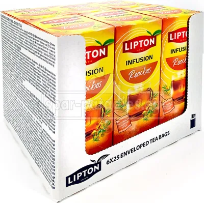 Obrázek produktu pro Bylinný čaj Lipton Infusion Rooibos, balení po 25 ks x 6