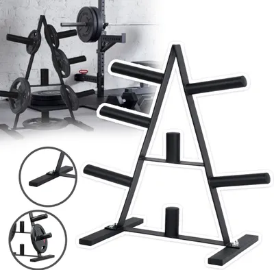 Produktbild von LARS360 Hantelständer mit 7 Aufnahmen, stabile Scheibenablage für Hanteln und Gewichte, robuste Hantelablage für Fitnessstudio und Home Gym, platzsparend und langlebig