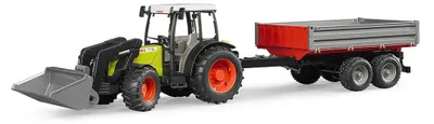 Produktbild von bruder 02112 - Claas Nectis 267 F mit Frontlader & Bordwandanhänger - 1:16 Fahrzeug, Spielzeug, Traktor, Trecker, Schlepper, Bulldog, Bauernhof, Landwirtschaft, Feldarbeit, Maschine, Kippanhänger