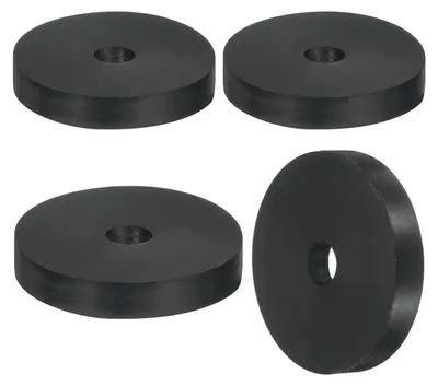 Produktbild von 4 Gummiringe, 60 mm Außendurchmesser, 12 mm Innendurchmesser, 10 mm Dicke, schwarz