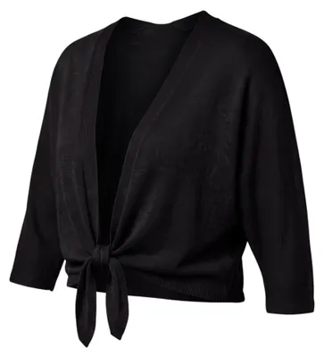 Produktbild von Cardigan Damen Feinstrick Bolero zum Binden 38 40 42 44 leichte Jacke 3/4 Arm