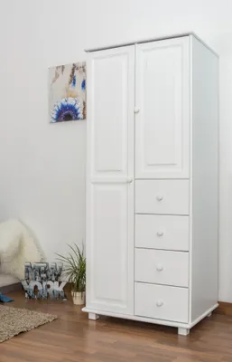 Produktbild von Kleiderschrank Kiefer weiß
