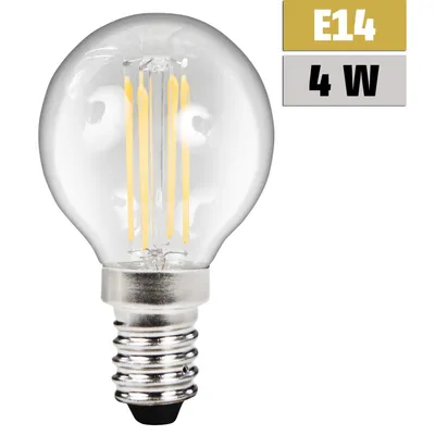 Produktbild von MCSHINE 1451639 E14 4W/2700K LED-Tropfen, Sockel E14, 4 Watt, Warmweiß, 2700 K,  4kWh/1000h