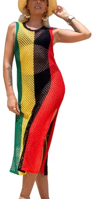 Imagen del producto de Elegante vestido largo de crochet para mujer