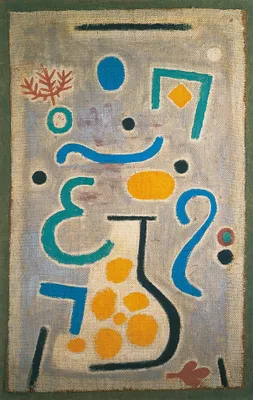 Produktbild von Legendarte - Kunstdruck auf Leinwand - Die Vase Paul Klee - Wanddeko, Canvas cm. 50x80