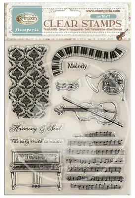 Produktbild von Stamperia Clear-Stamps "Symphony"