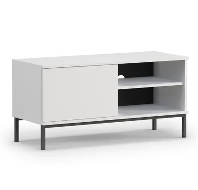 Produktbild von AX LIVING Lowboard TV Queba QT04 – 100cm Breite Modernes Design Weiß