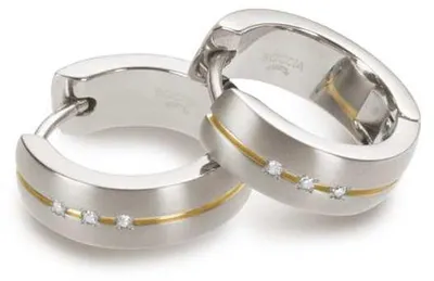 Immagine prodotto di Kreolen aus Titan mit 6 Brillanten - Boccia Jewelry Modell: 0539-10