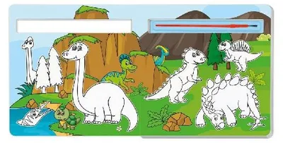 Produktbild von Trötsch Malbuch mit Pinsel Mein erstes Zaubermalbuch Dinos