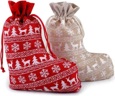 Obrázek produktu pro Vánoční Punčochy 20X27Cm Červené Vánoce