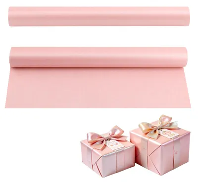 Productafbeelding van 2 Rollen Cadeaupapier met Parelglans Roze voor Verjaardagen en Bruiloften