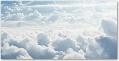 Produktbild von Tulup® Leinwandbild - 140x70 cm - Wandkunst - Drucke auf Leinwand - Leinwanddruck  - Landschaften - Weiß - Wolken