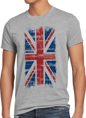 Produktbild von BaumwolleCloud Jack Union England Vintage Flagge Herren T-Shirt