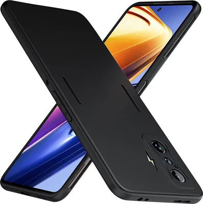 Produktbild von Hülle für Xiaomi Poco F4 GT Silikon Schutz Schwarz Matt Handyhülle Tasche Case