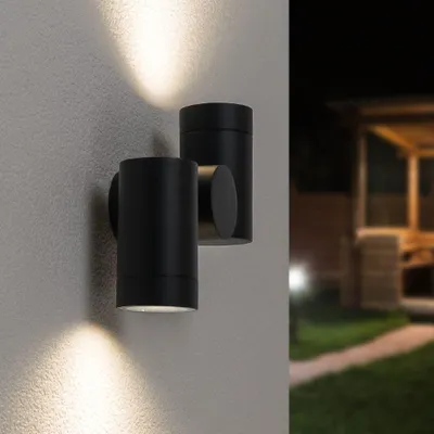 Image de HOFTRONIC - Applique murale LED 8W 690lm 4000K IP65 Noir orientable