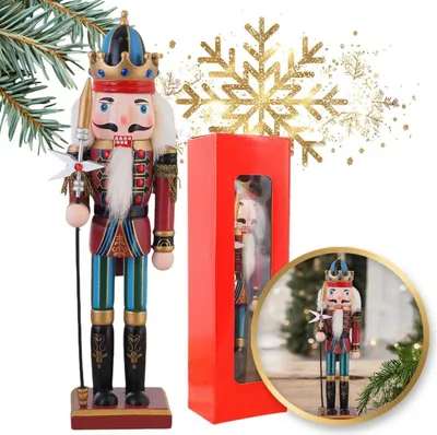 Obrázok produktu pre Vianočná figúrka dedka 30 cm ksn156