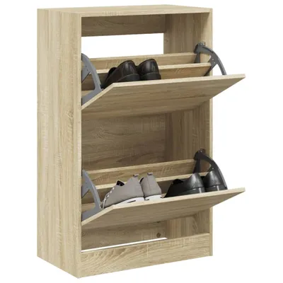 Obrázek produktu pro Botník Sonoma dub 60x34x96,5 cm Materiál na bázi dřeva
