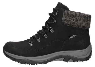 Produktbild von Rieker Damenschuhe Schnürstiefel Schwarz Freizeit