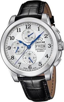 Produktbild von Jaguar Herren Uhr Chronograph Leder Armbanduhr Le Chronographe schwarz D2UJ975/1
