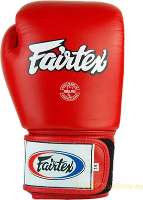 Image de Gants de boxe en cuir Fairtex BGV1, rouge, 10 onces
