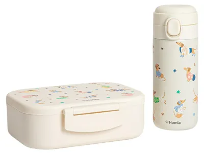 Zdjęcie produktu dla HOMLA Zestaw śniadaniowy BITEA lunchbox z termosem w jamniki 2 el.