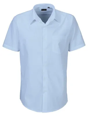 Produktbild von Herren Hemd halbarm, light blue, Größe 51/52 : 52 : light blue : 60% Baumwolle 40% Polyester