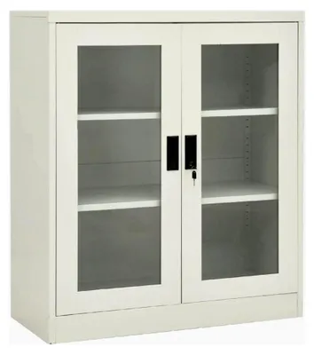 Produktbild von Büroschrank in Hellgrau, 90 x 40 x 105 cm