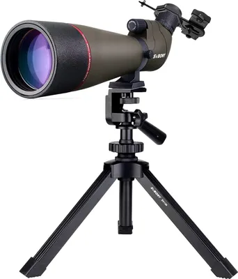 Produktbild von Svbony SV13 Spektiv 20-60x80, mit Tischstativ, Smartphone Adapter, HD Wasserdicht Porro Prisma Abgewinkelt Spektiv Spotting Scope für Vogelbeobachtung
